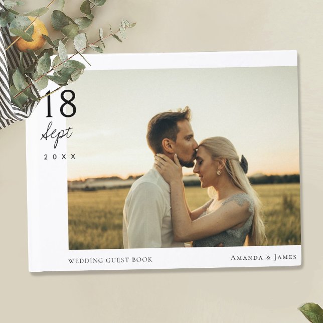 Libro de invitado de boda personalizado con foto (Subido por el creador)