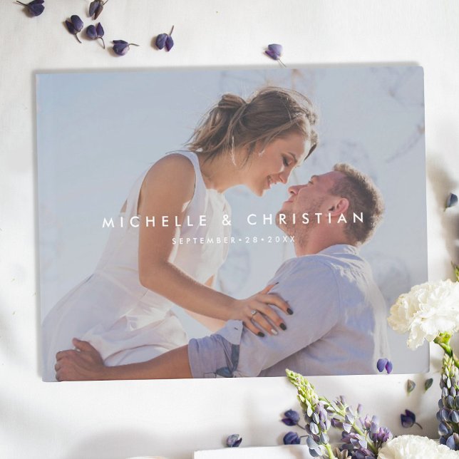 Libro de invitado de boda personalizado con foto (Subido por el creador)