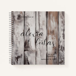 Libro de invitado de Bodas de madera con problemas