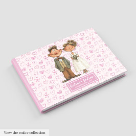 Libro de invitado de Bride and Groom Humor Boda