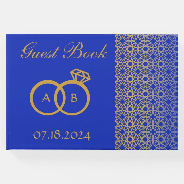 libro de invitado de diseño árabe (Anverso)