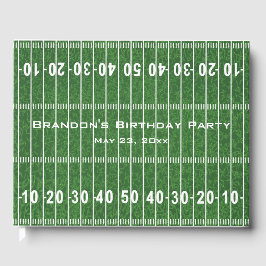 Libro de invitado de diseño de campo de fútbol