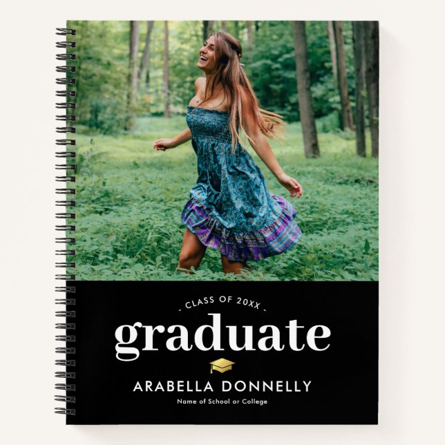 Libro de invitado de graduación para personas que  (Anverso)