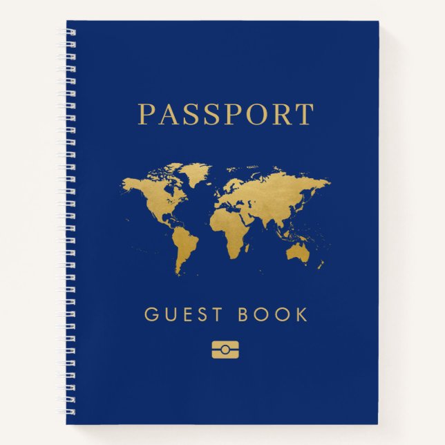 Libro de invitado de Passport de destino del tema  (Anverso)