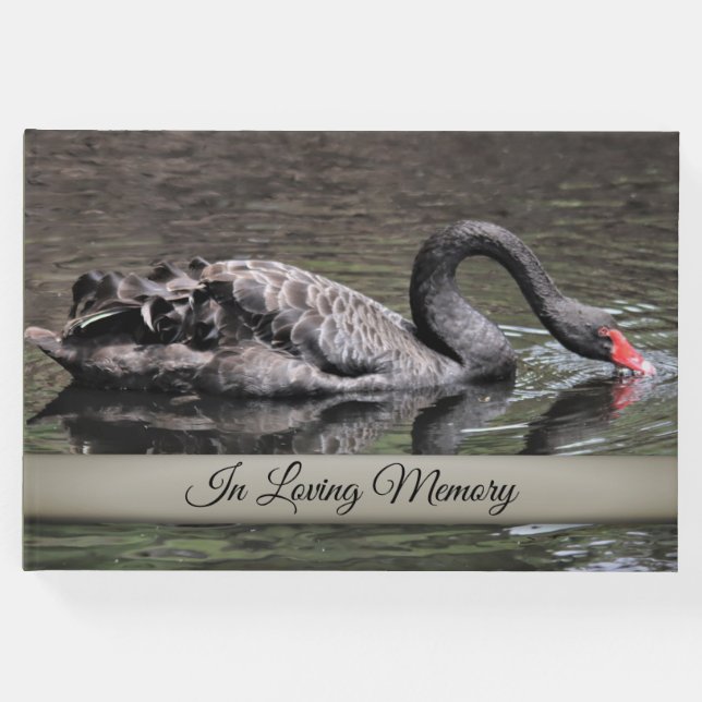 Libro de invitado de recuerdo del cisne negro (Anverso)
