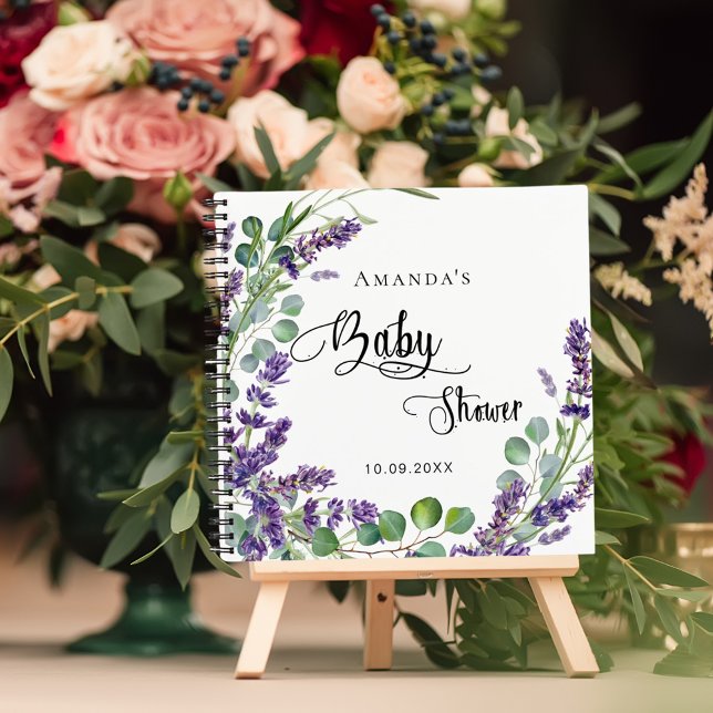 Libro de invitado ducha lavender eucalipto (Subido por el creador)