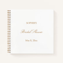 Libro de invitado sobre ducha con guión de beige d