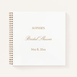 Libro de invitado sobre ducha con guión de beige d