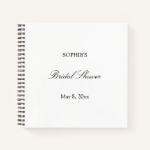 Libro de invitado sobre ducha de novia con guión m