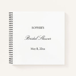 Libro de invitado sobre ducha de novia con guión m