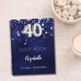 Libro de invitados 40 cumpleaños estrellas de plat