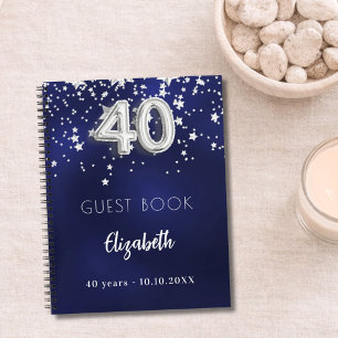Libro de invitados 40 cumpleaños estrellas de plat