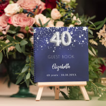 Libro de invitados 40 cumpleaños estrellas de plat