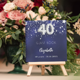 Libro de invitados 40 cumpleaños estrellas de plat