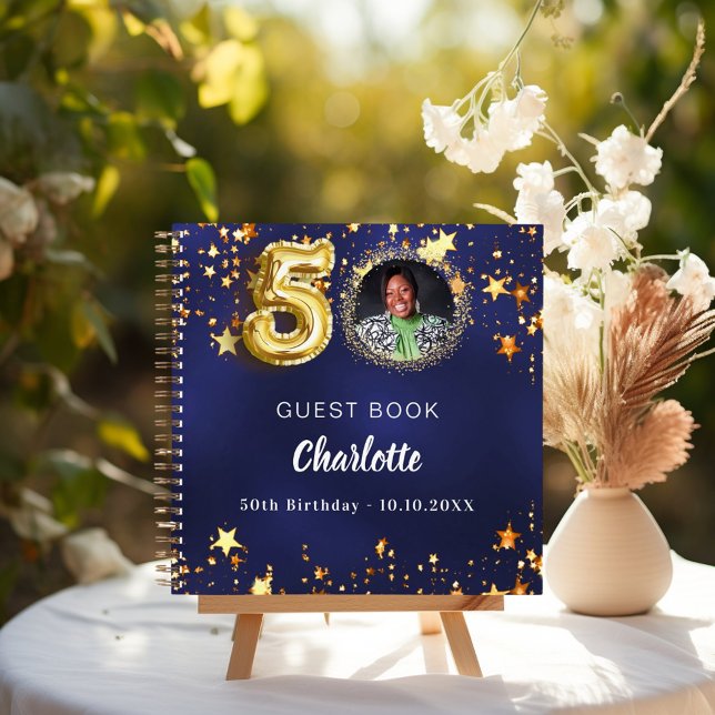 Libro de invitados 50 cumpleaños estrella dorada a (Subido por el creador)