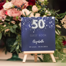 Libro de invitados 50 cumpleaños estrellas de plat