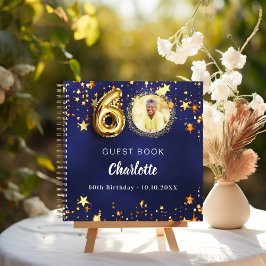 Libro de invitados 60º cumpleaños estrella dorada 