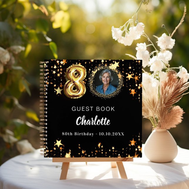 Libro de invitados 80 cumpleaños foto de estrellas (Subido por el creador)