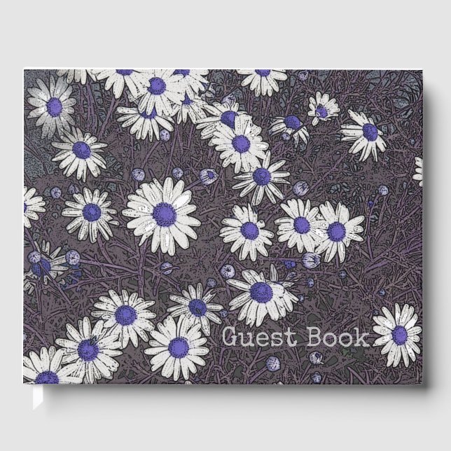 Libro de invitados Artsy Daisies (Anverso)