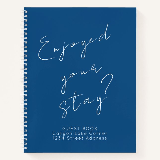 Libro de invitados azul (Anverso)