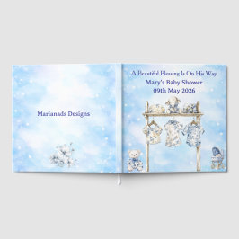 Libro de Invitados - Azul Chinoiserie Editable par