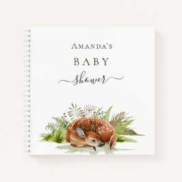 Libro de invitados baby ducha animales de la zona 