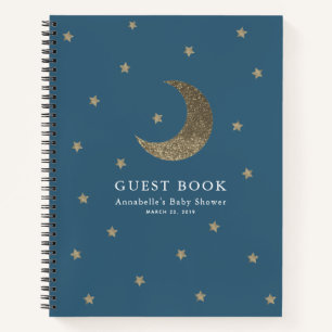 Libro de invitados Baby Shower Blue de la Marina G