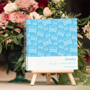 Libro de invitados Baby Shower Boy cunas blancas a