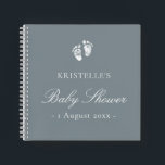 Libro de invitados Baby Shower de Blue Boy Baby Fo<br><div class="desc">// Puede ser personalizado para satisfacer sus necesidades. © Gorjo Designs. Hecho para ti a través de la plataforma Zazzle. // Nota: la foto utilizada es sólo una imagen de marcador de posición. Tendrás que reemplazar tu foto antes de pedir/imprimir. Si necesitas ayuda con esto, por favor contáctame. // ¿Necesita...</div>