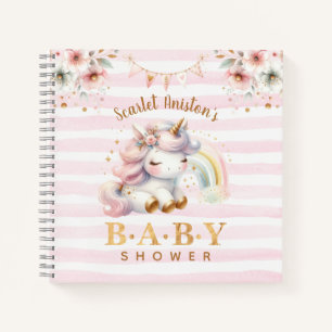 Libro de invitados Baby Shower Magic Unicorn