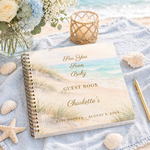 Libro de invitados Baby Shower playa Sea You Soon