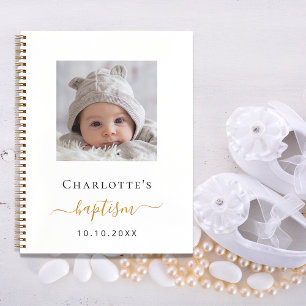 Libro de invitados Baptism personalizado foto mode