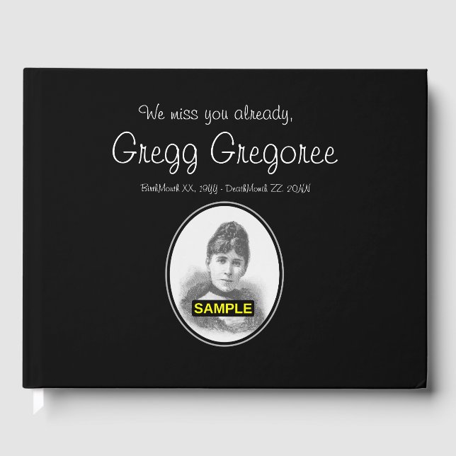 Libro de invitados básico y simple (Anverso)