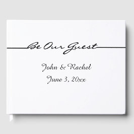 Libro de invitados "Be Our Guest" personalizado