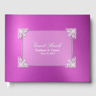 Libro de invitados Boda con aspecto de Relieve met