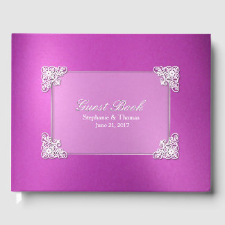 Libro de invitados Boda con aspecto de Relieve met
