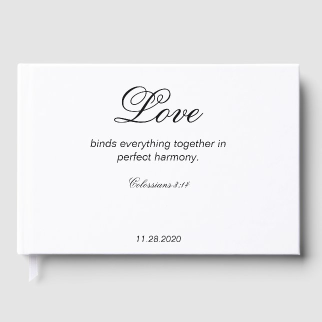 Libro de invitados Boda de Colossian (Anverso)