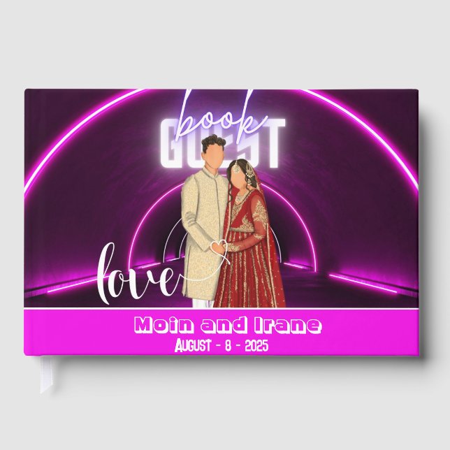 Libro de invitados Boda moderno (Anverso)