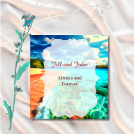 Libro de invitados boda playa Recuerdo personaliza