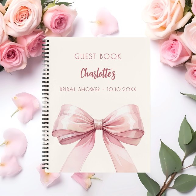 Libro de invitados Bridal Shower crema de arco ros (Subido por el creador)
