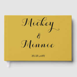 Libro de invitados clásico con texto y foto Person