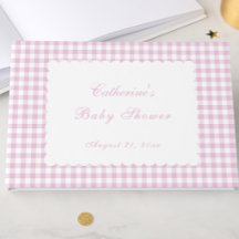 Libro de invitados clásico de baby shower en cuadr
