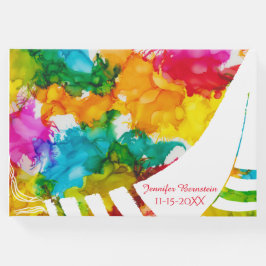 Libro de invitados colorido sobre el Fiesta Mitzva