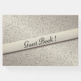 Libro de Invitados con Brillo de Oro Antiguo