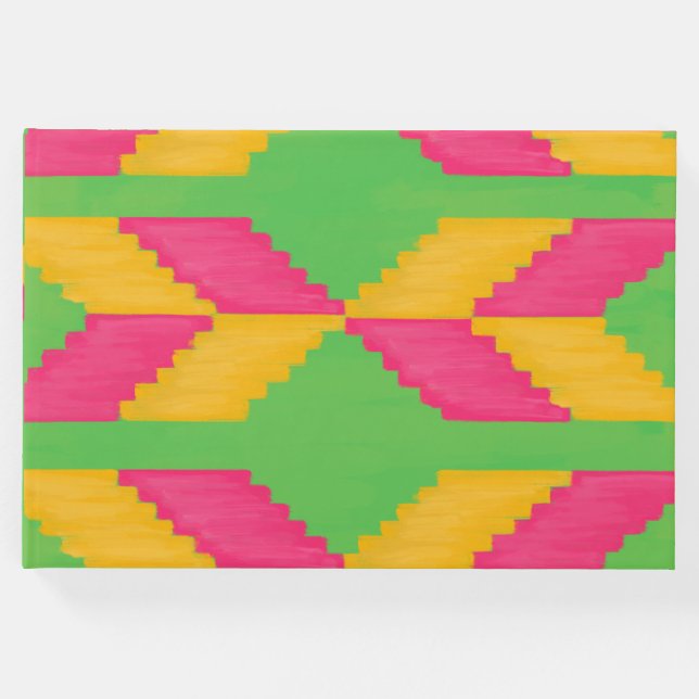 Libro de Invitados con Estampado Africano (Anverso)