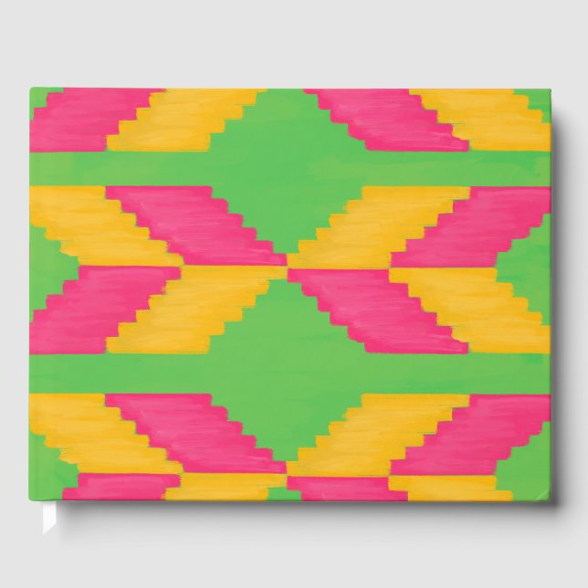 Libro de Invitados con Estampado Africano (Anverso)