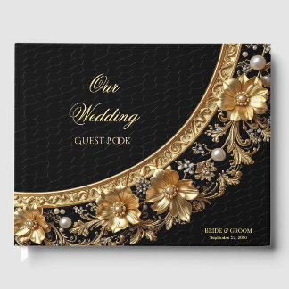 Libro de Invitados con Marco Dorado Ornate