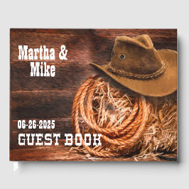 Libro de invitados Country Western Boda