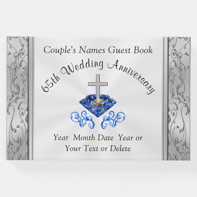 Libro de invitados cristiano 65° aniversario de Bo (Anverso)