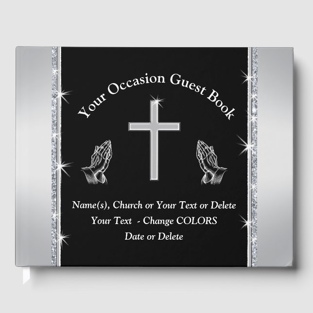 Libro de invitados cristianos para cualquier ocasi (Anverso)